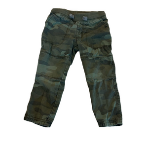 4/20$ Carter's Toddler Green Camo Pants with Reinforced Knees size 2T